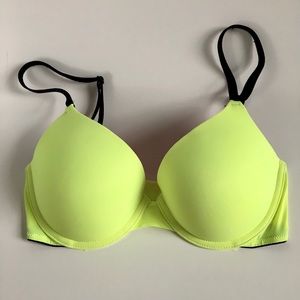 PINK Wear Everywhere Bra - Neon yellow NWOT